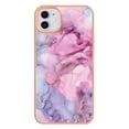thumbnail image 2 of Designed for iPhone 11 Marble Case, Ultra Thin Girls Women Plating Marble Designed Flexible Soft TPU IMD Marble Protective Case Cover for iPhone 11 - Pink, 2 of 6