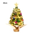 thumbnail image 2 of Festive 2.13ft Tabletop Xmas Tree - Illuminated with Star Lights, Perfect for Home & Desktop Holiday Charm, 2 of 10