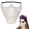 thumbnail image 4 of GOOHOCHY 1 máscara aterradora de esqueleto para cosplay, accesorio para fiesta de terror, máscara de calavera realista, accesorios para disfraz de fiesta, 4 of 7