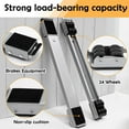 thumbnail image 3 of YUNMEIYI Extendable Furniture Appliances Rollers, Mover Tools with 24 Roller & Brake Equipment for Heavy Washing Dryer Machine Refrigerator for Mobile Wheels Strong Base Stand Hold Up to 660 lb, 3 of 7