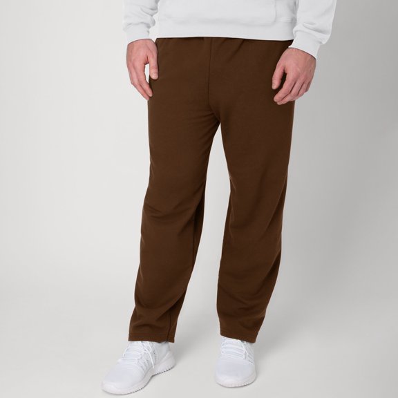 Hanes EcoSmart Men's Fleece Sweatpants with Pockets, 30.5" Army Brown XL