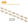 thumbnail image 2 of 2Pack 2 Yards Rhinestone Chain, Champagne Beaded Chain with Gold Plated Brass, 2 of 6
