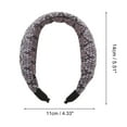 thumbnail image 3 of Unique Bargains 1 Pc Fashion Pattern Wide Headbands for Women Purple Gray, 3 of 6
