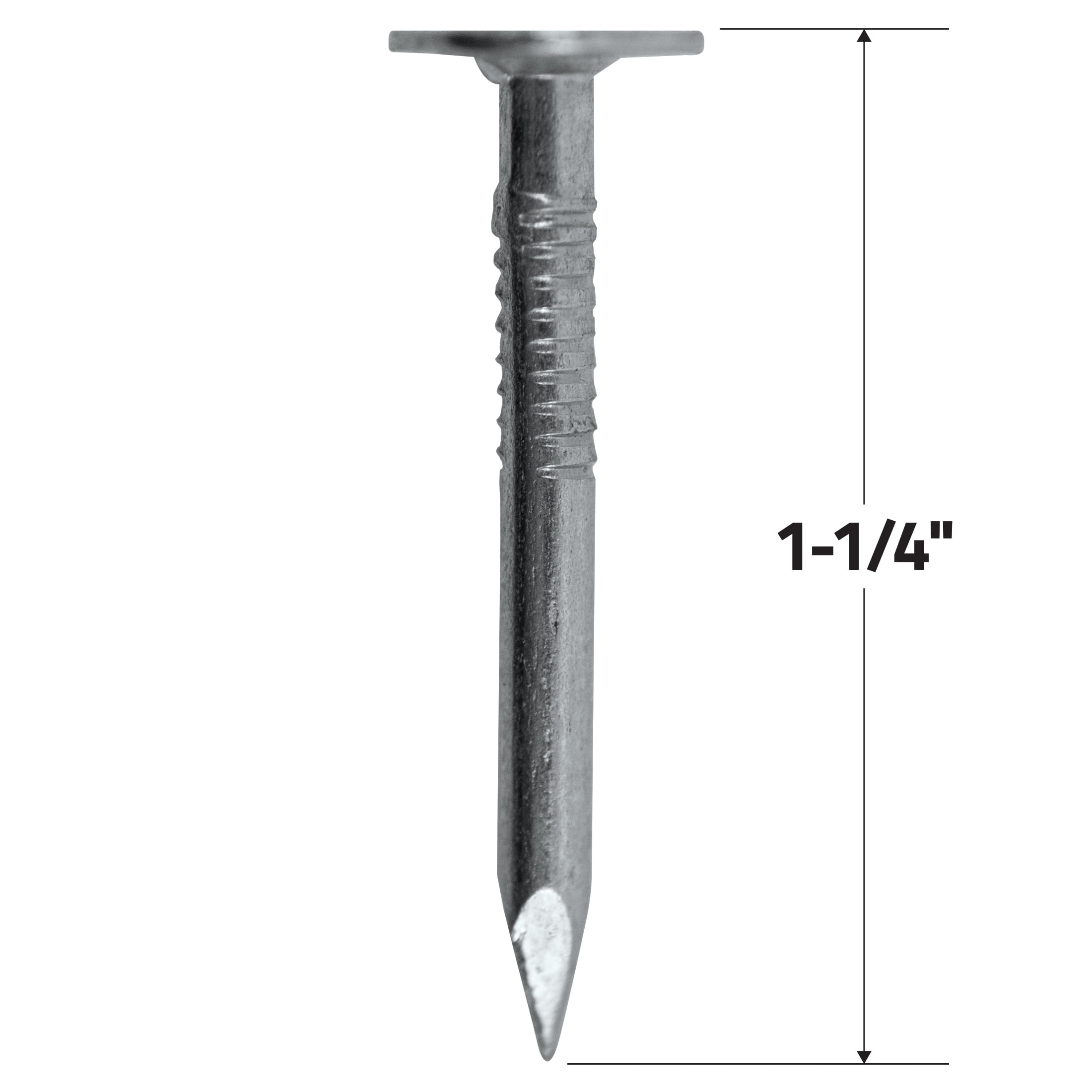 (3 pack) Grip-Rite #11 x 1-1/4 in. Electro Galvanized Roofing Nails 1lb.