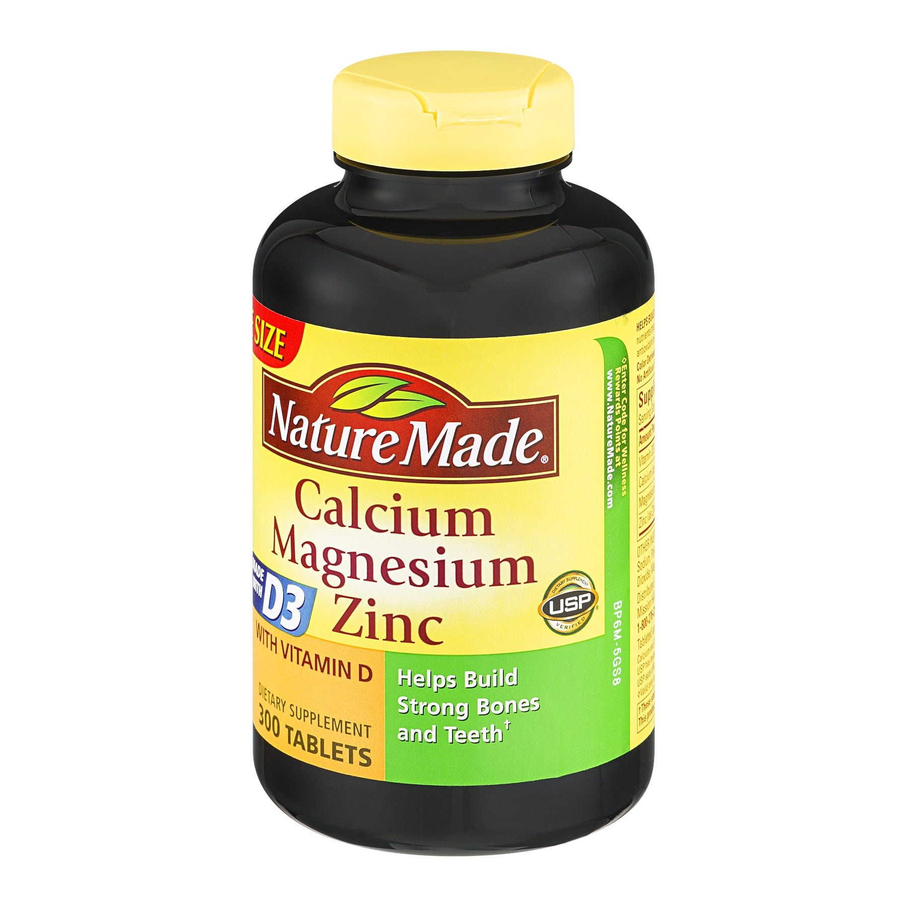 Nature Made Calcium Magnesium Zinc Vitamin D Tablets