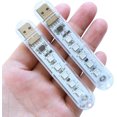 thumbnail image 4 of Lámpara USB tu un luz nocturna enchufable pequeña barra de luz LED 5 cuentas de Lámpara paquete de 8 piezas multicolor, 4 of 5