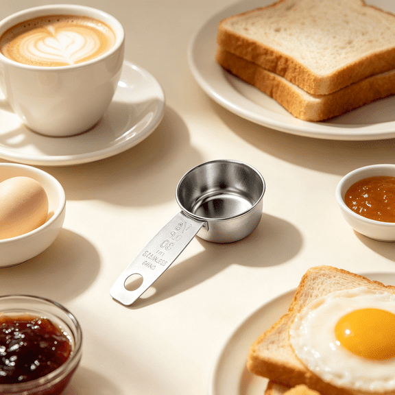 2 Tablespoon Coffee Scoop, 30 ML Stainless Steel Measuring Spoon with Long Handle, Coffee Scoop for Ground Coffee, Rose Gold