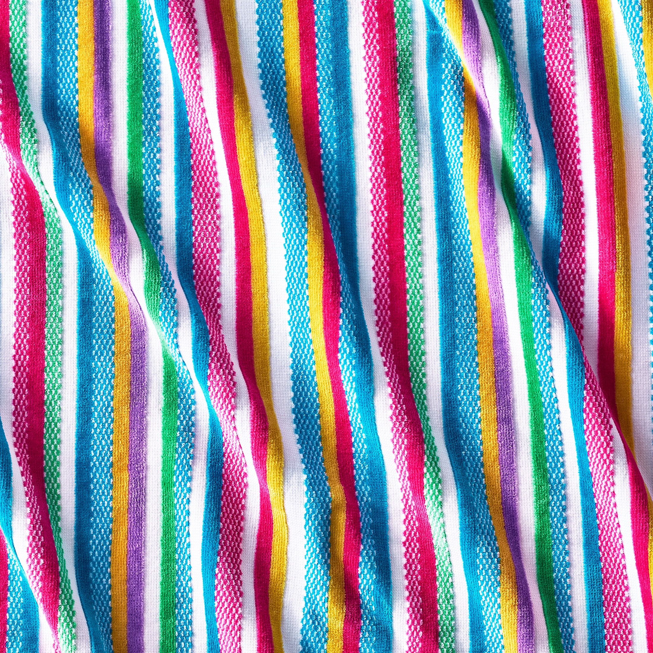 Better Homes & Gardens Cotton Blend Blend Beach Towel, 72 x 38 in, Warm Veriegated Stripe