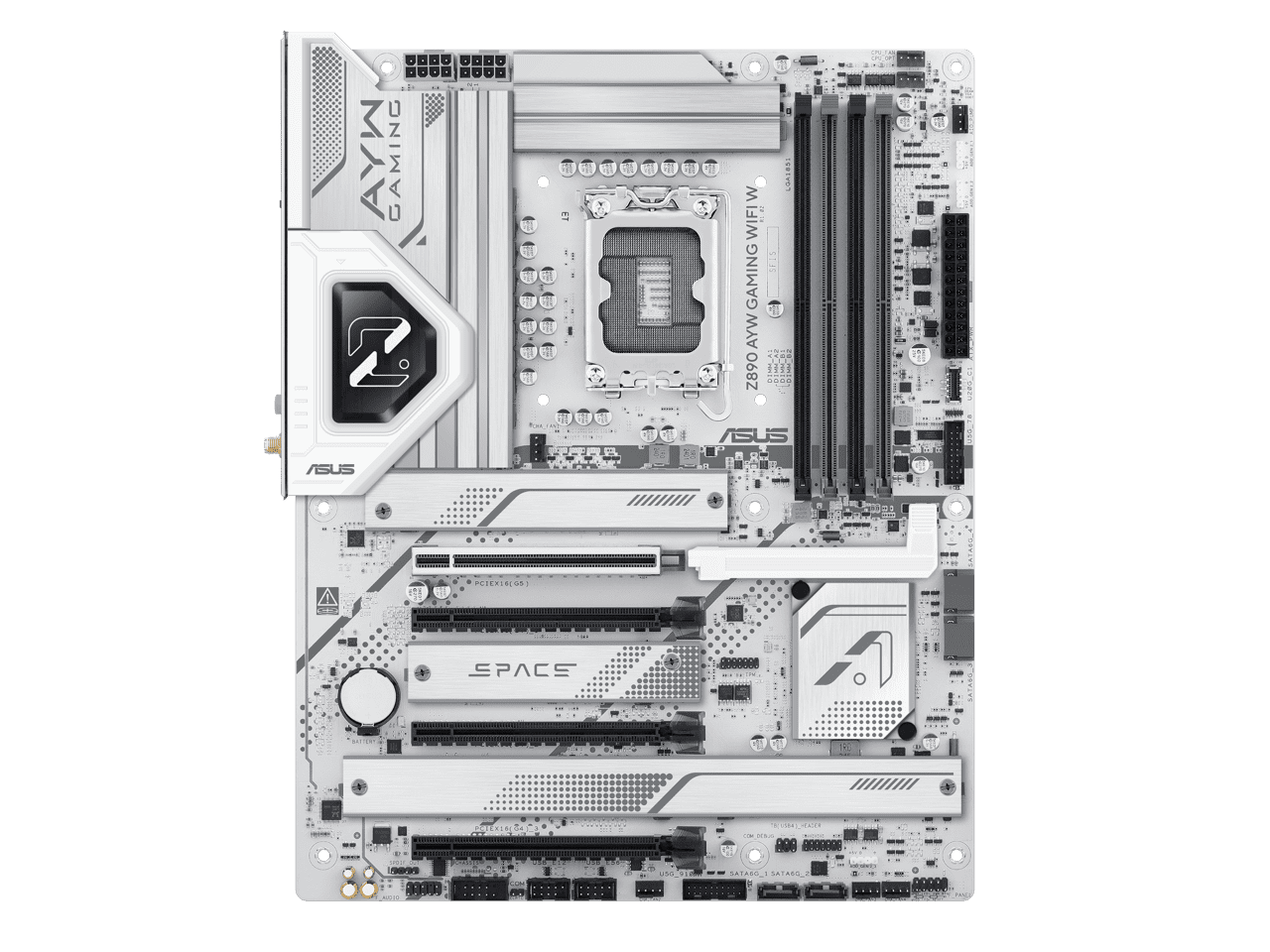 Asus Z890 AYW GAMING WIFI W Gaming Desktop Motherboard - Intel Z890 Chipset - Socket LGA-1851 - ATX (z890aywgamingwifiw)