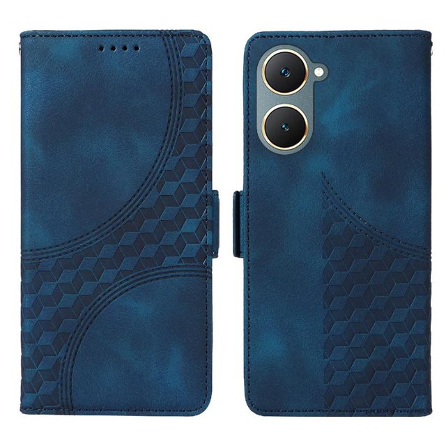 Funda GANGXUN para Vivo Y03 4G con diseño acolchado elegante, cuero PU, protección total y ajuste preciso