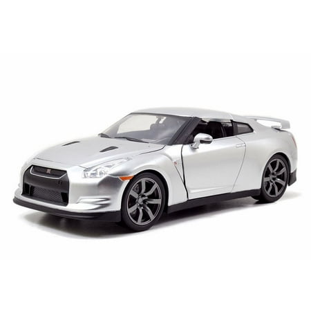 Brian s Nissan GT-R Candy Silver – JADA Toys 97212 – 1/24 Scale Diecast Model Toy Car