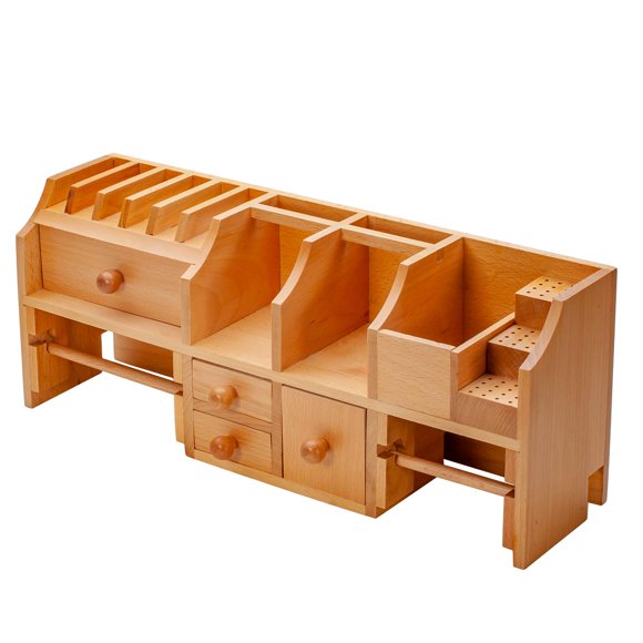 Organizador de herramientas EUROTOOL HOL-230.05 de madera 46 x 13 x 9 cm
