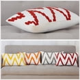 thumbnail image 6 of Haperlare 12"x20" Square Pillow Covers Decorative Embroidery Cotton Throw Cushion Case Modern Pillowcase for Sofa Home Decoration, Red/White, 2 Pack, 6 of 6