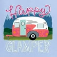 thumbnail image 2 of Happy Glamper | Fancy Camping Camper Van Caravan | Nature Lover Mens Long Sleeve Shirt, Light Blue, 2XL, 2 of 5