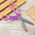 thumbnail image 4 of Sewing Shears, Cut Scissors, Sturdy And Durable For Cross-Stitch  DIY Hand-Made Cloth Paper Fabric Crafts Triangular Sawtooth 5mm, 4 of 8