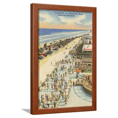 Boardwalk Jacksonville  Florida  Framed Print Wall Art  