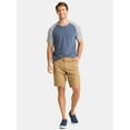 thumbnail image 2 of George Men's & Big Men's Relaxed Fit Stretch Twill Flat Front Shorts, 9" Inseam, Sizes 28-54, 2 of 5