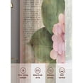 thumbnail image 6 of Pink Vintage Floral Sheer Curtains 84 Inch Length 2 Panels Set, Summer Botanical Retro Voile Window Treatment Rod Pocket Curtains Sheers Drapes for Bedroom/Living Room/Kitchen 52"x84"x2, 6 of 7