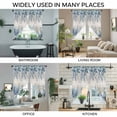 thumbnail image 3 of Blue Eucalyptus Coastal Swag Curtains for Kitchen/Bedroom/Living Room, Beach Starfish Shell Nautical Vintage Scalloped Curtains 63 Inch Long, Window Swag Topper Curtains Valances 2 Panels Set 36"x63", 3 of 8