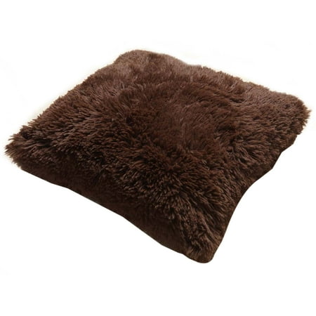pv kashi polyester fur throw pillow decorative plush