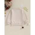 thumbnail image 5 of FEORJGP Kids Toddler Girl Christmas Sweatshirts Long Sleeve Pullover Letter Print Jumpers Crew Neck Tops Baby Casual Loose Fall Winter Clothes, 5 of 8