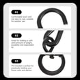 thumbnail image 3 of HAMPPLIES 10Ud Soportes Giratorios Para Macetas Con Gancho Negro Para Jardinería Exterior Duradero, 3 of 8