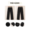 thumbnail image 7 of Pink Queen Women's High Waist Cargo Jeans Flap Pocket Wide Leg Denim Pants Black M, 7 of 7