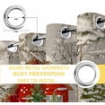 thumbnail image 6 of Christmas Truck Blackout Curtains for Bedroom/Living Room, Thermal Insulated Kitchen Curtains, Grey Watercolor Xmas Tree Snowflake Grommet Darkening Window Treatment Drapes 27.5"x39"x2, 6 of 8