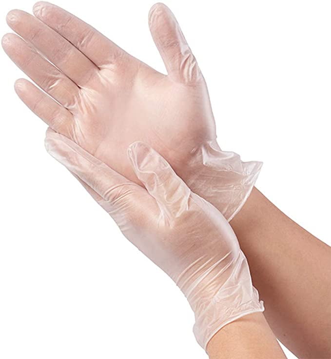 guantes transparentes desechables