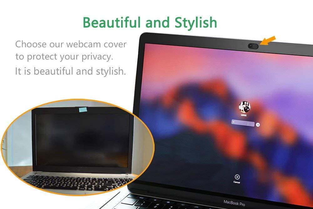CloudValley Tapa Webcam Slide, 0.6 mm-Thin Metal | Web Camera Cover para  MacBook Pro, MacBook Air, iPad Pro, Portatil, Mac, PC, iPhone, ASUS, HP