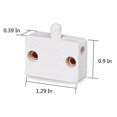 thumbnail image 3 of 6 Pack Normally Closed Door Switch for Closet Cabinet Light, LED Electrical Lamp Push Button, 3 of 5