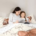 thumbnail image 4 of Erosebridal Girls Sport Bow Football Twin Comforter Sets 3-Piece,Brown Bowtie Rugby Bedding Set for Kids Teens Boys,Ultra Soft Home Decor, 4 of 6