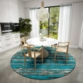 thumbnail image 2 of Addison Rugs Indoor/ Outdoor Bravado Abstract Striped Baja Washable Area Rug 8' x 8' - Peacock, 2 of 8