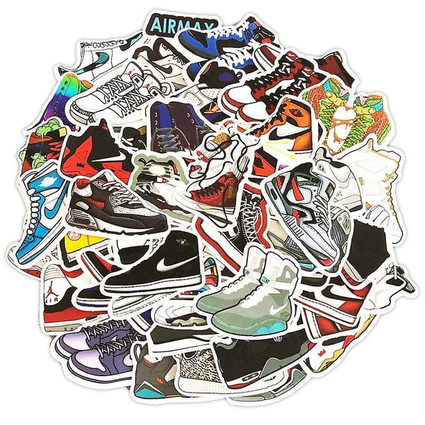 50 pegatinas de graffiti de zapatillas de deporte de moda