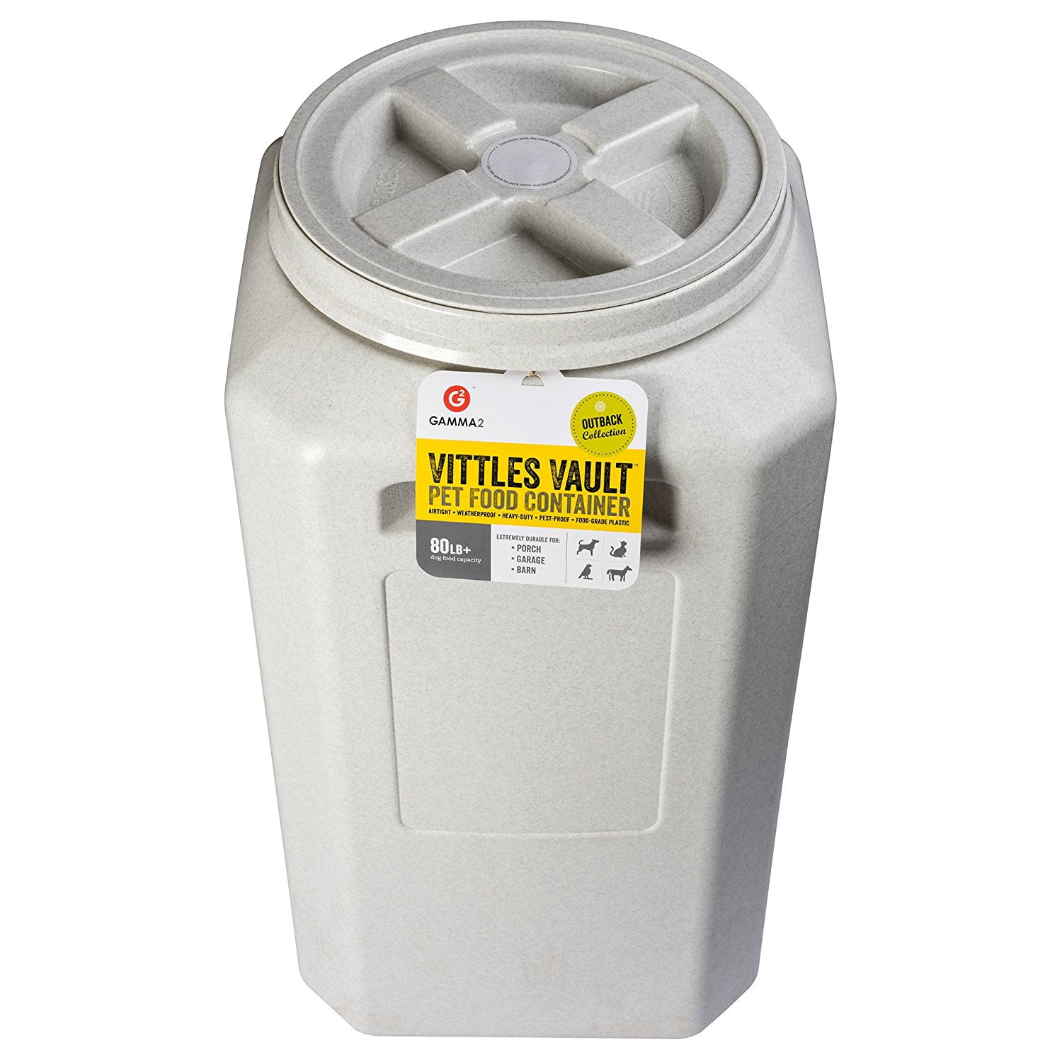Outback 80 Lb Airtight Pet Food Storage Container Goes Stale Gamma2 Keeps Your Fresh By Vittles Vault