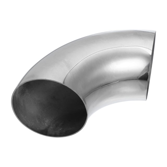 Tubo de Escape Unique Bargains 90 Grados Curva Acero Inoxidable 3,50 Pulgadas