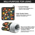 thumbnail image 7 of Pioneer Flower Kitchen Oven Mitt and Pot Holder Sets 4 Pcs for Baking, Cooking and Grilling, Heat Resistant Up To 392 °F, 7 of 7