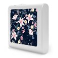 thumbnail image 6 of Plug in Dimmable LED Night Light with Dusk to Dawn Auto Sensor, Adjustable Brightness, Warm Light, Auto On/Off Nightlight for Bathroom, Hallway, Nursery, Bedrooms - Pink and White Flowers with Blue, 6 of 7