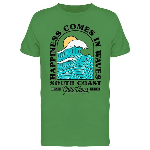 Happiness, Comes In Waves Tee Men's -Image by Shutterstock