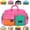 Pink Mix, variant on Casual Color Block Overnight Bag, Spacious Durable Travel Duffel with Carry Handles for Gym, Weekend Trips