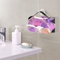 thumbnail image 6 of Purple Abstract Art Tissue Box Cover Leather Square Rectangle Tissue Box Holder for Bathroom Living Room Desk Office Decor, 6 of 7