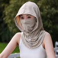 thumbnail image 3 of ZenCart Sun Protection Face Guard Hat Neck Gaiter UPF 50+ Breathable Cooling Ice Silk Summer Outdoor Cycling Women Hood Bandana Scarf Face Shield, 3 of 8