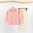 thumbnail image 7 of Linfrsh Toddler Boys Pajamas 3t Toddler Toddler Kids Toddler Girls Boys Soft Comfy Modal Tencel Solid Raglan Sleepwear Pajamas Pjs 2pcs Set(Pink,4-5 Years), 7 of 7
