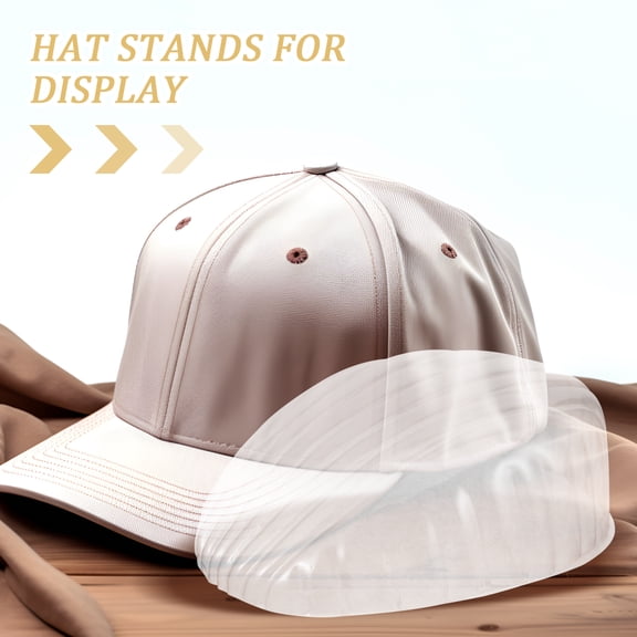 HONMEET Baseball Cap Inserts 10pcs Hat Shaper for Men Women White PVC Round