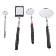 thumbnail image 2 of 4 piezas de espejo de inspección telescópico con luz LED, espejo de inspección flexible, redondo + espejo cuadrado Ins, 2 of 5