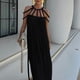 thumbnail image 2 of Vestido largo sin espalda con tirantes finos para mujer: vestido ajustado para cócteles, sin mangas, estilo elegante para todas las estaciones, 2 of 6