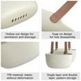 thumbnail image 5 of Over Sink Organizer, Double Layer Kitchen Faucet Caddy with Quick-Drain Design, Adjustable Hanging Storage Basket for Sponges Brushes Soap Bottles, TPR Sink Organizer Holder, 5 of 8