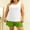 White, variant on Endives Plus Size Women's Summer Two-Piece Pajama Set Lightweight Ruffled Sleeveless Tank Top and Shorts Matching Pajamas Set for Women Sleepwear Loungewear Home Clothing Brick Red M