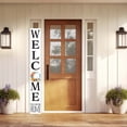 thumbnail image 5 of TX USA 72In Welcome To Our Home With Watercolor Color Wreath Foldable White Welcome Sign For Front Door Porch Decor, 5 of 7