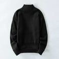 thumbnail image 4 of Mens Sweater - Autumn Winter Solid Color Half Turtleneck Long Sleeve Bottoming Sweater Jacket, Warm Layering Piece, Office Casual Wear, Soft Knit Material, High - Quality Men's Clothing, 4 of 7